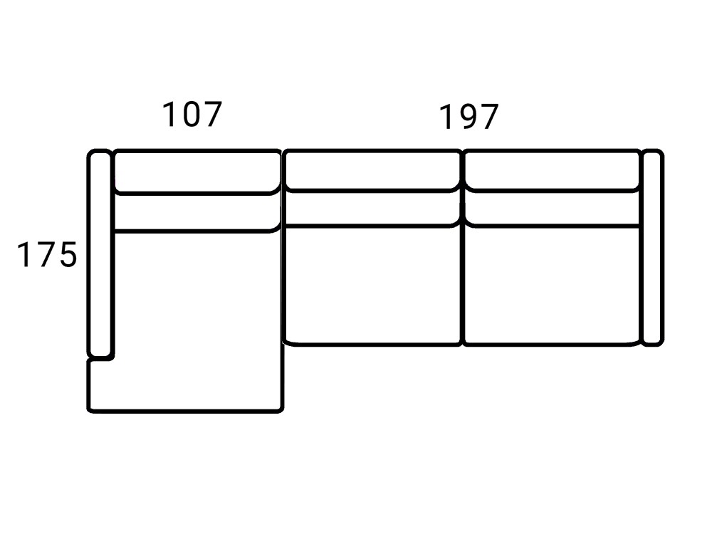 Sofá chaiselongue con asientos fijos, deslizantes o relax Elliot de Bobbio - 5