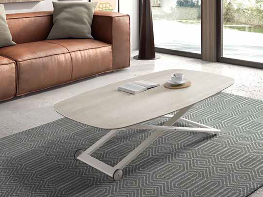 Mesa de centro elevable motor Clip Porcelánico de Ramiro Tarazona - 2