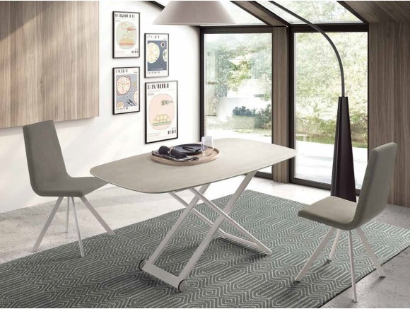 Mesa de centro elevable motor Clip Porcelánico de Ramiro Tarazona - 1