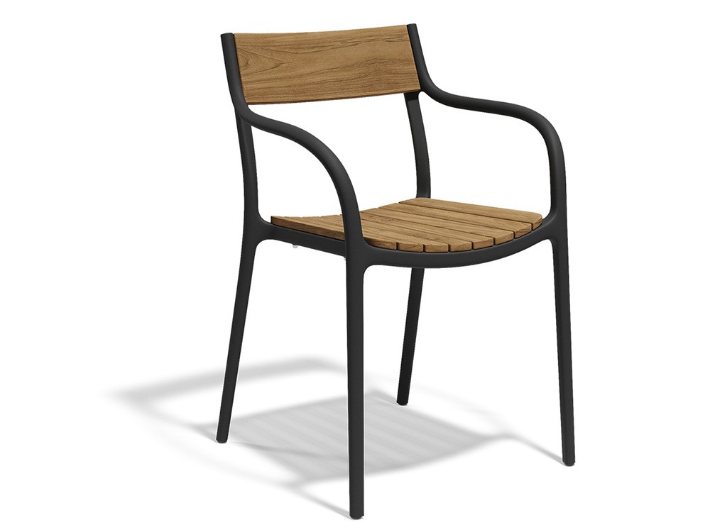 Silla para terraza o jardín apilable Madison Wood de Vondom