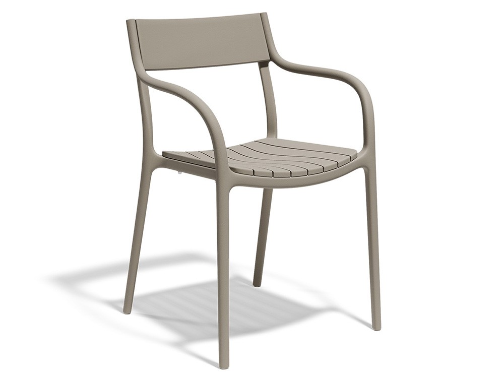 Silla apilable para exterior Madison Slats de Vondom