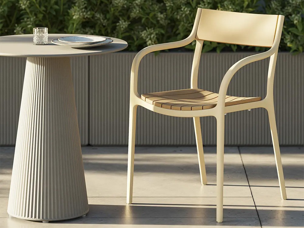 Silla de polipropileno Madison Slats de Vondom