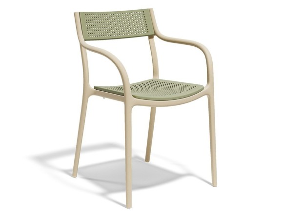 Silla apilable parar terraza o jardín Madison Dots de Vondom