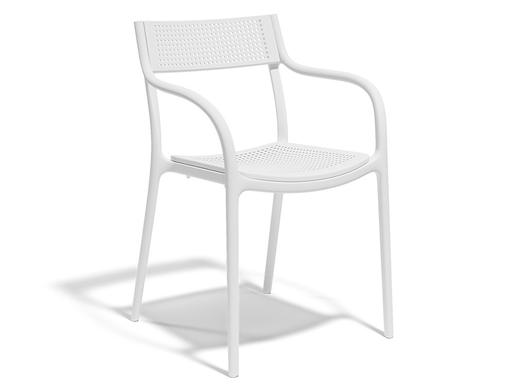 Madison Dots, silla apilable de polipropileno para exterior de Vondom