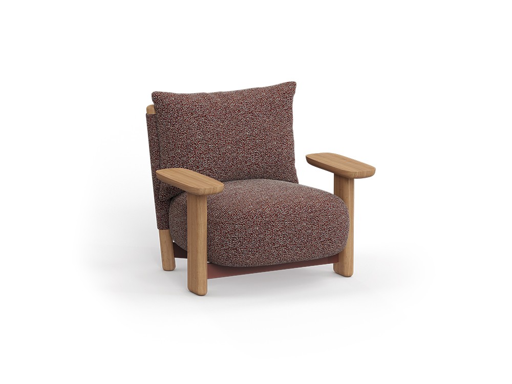 Butaca Milos de Vondom, una pieza única en madera de iroko para disfrutar del aire libre con estilo.