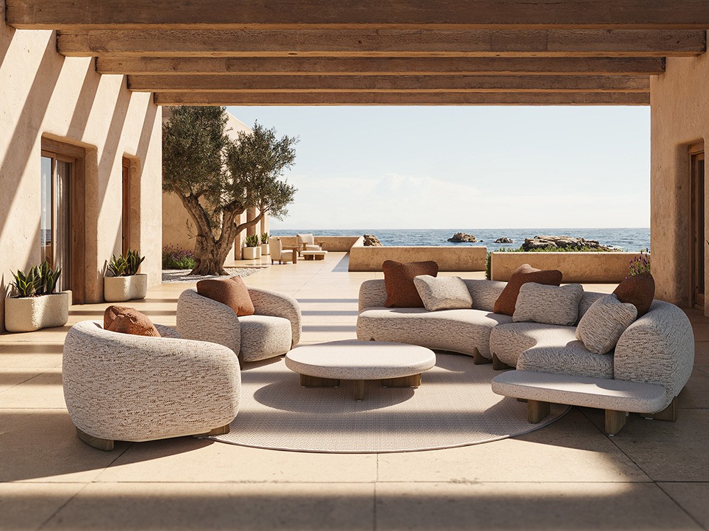 Sofá modular para salón exterior Milos de Vondom - 1