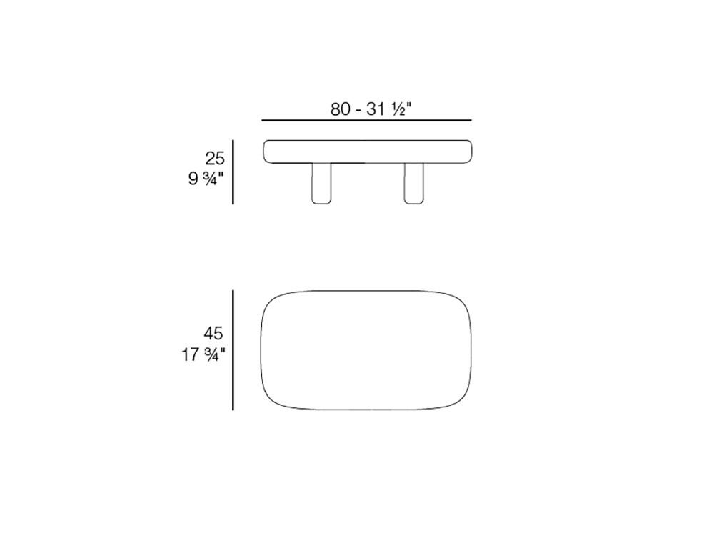Mesa auxiliar con sobre de cemento para salón exterior Milos de Vondom - 8