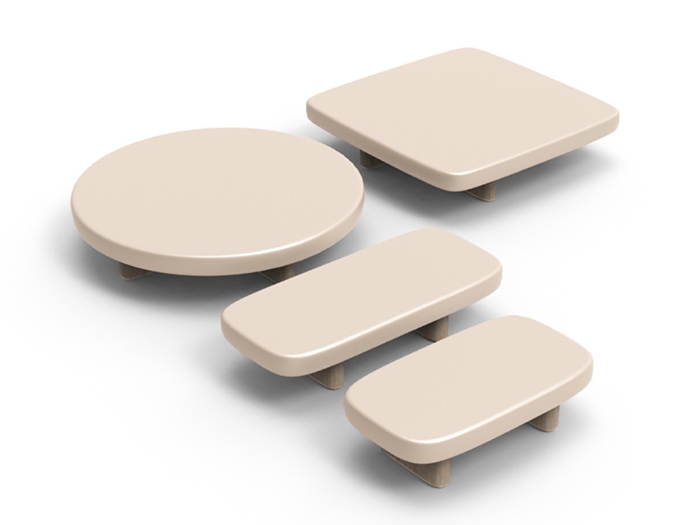 Mesa auxiliar con sobre de cemento para salón exterior Milos de Vondom - 9