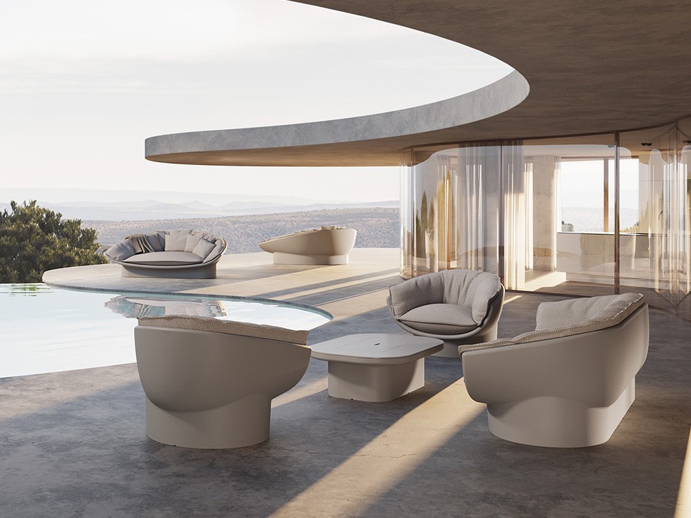 Diseño contemporáneo y funcionalidad: sillón Luna para jardín o terraza, inspirado en los clásicos del diseño industrial.