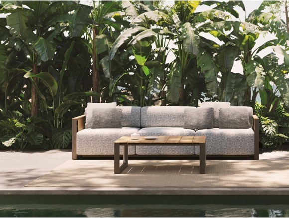 Sofá de dos o tres plazas para salón exterior Tulum de Vondom - 1