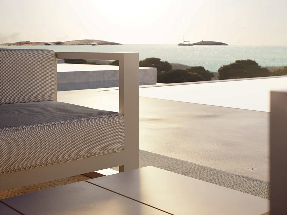 Sofá de aluminio epoxy Posidonia de Vondom