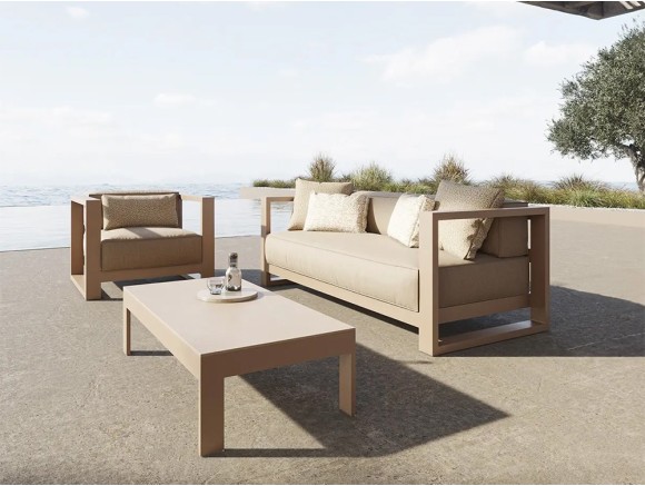 Mesa de centro para salón exterior Posidonia de Vondom