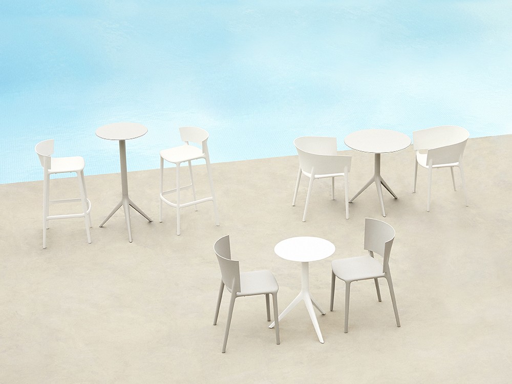 Silla apilable de polipropileno premium África de Vondom.