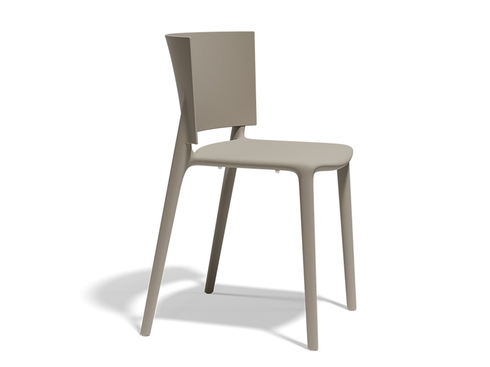 Silla apilable para comedor de terraza o jardín África de Vondom