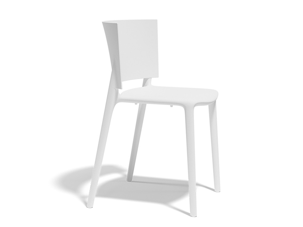 Silla apilable para comedor exterior fabricada en España África de Vondom