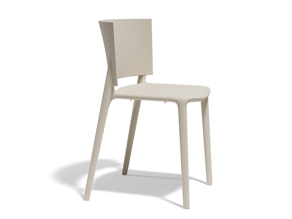 Silla apilable para comedor exterior África de Vondom