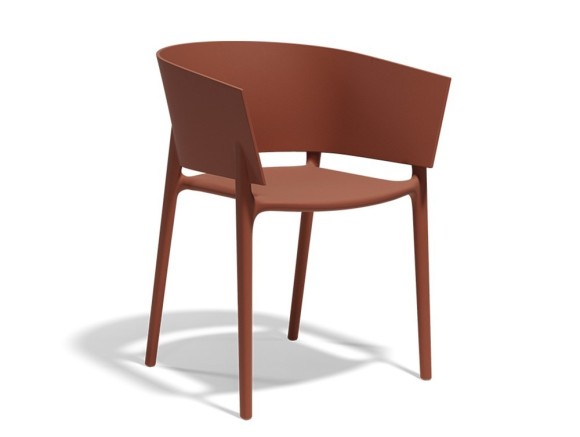 Sillón de comedor apilable África de Vondom
