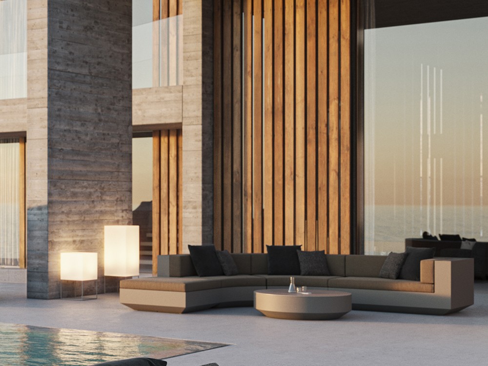 Vela de Vondom: lámpara LED con batería y diseño moderno, perfecta para ambientes exteriores.