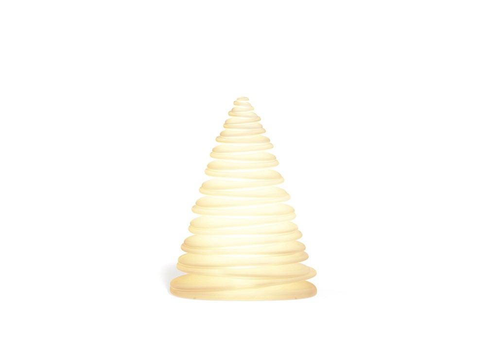 Lámpara de Navidad contemporánea Chrismy, fabricada en polietileno y con luz LED multicolor regulable.