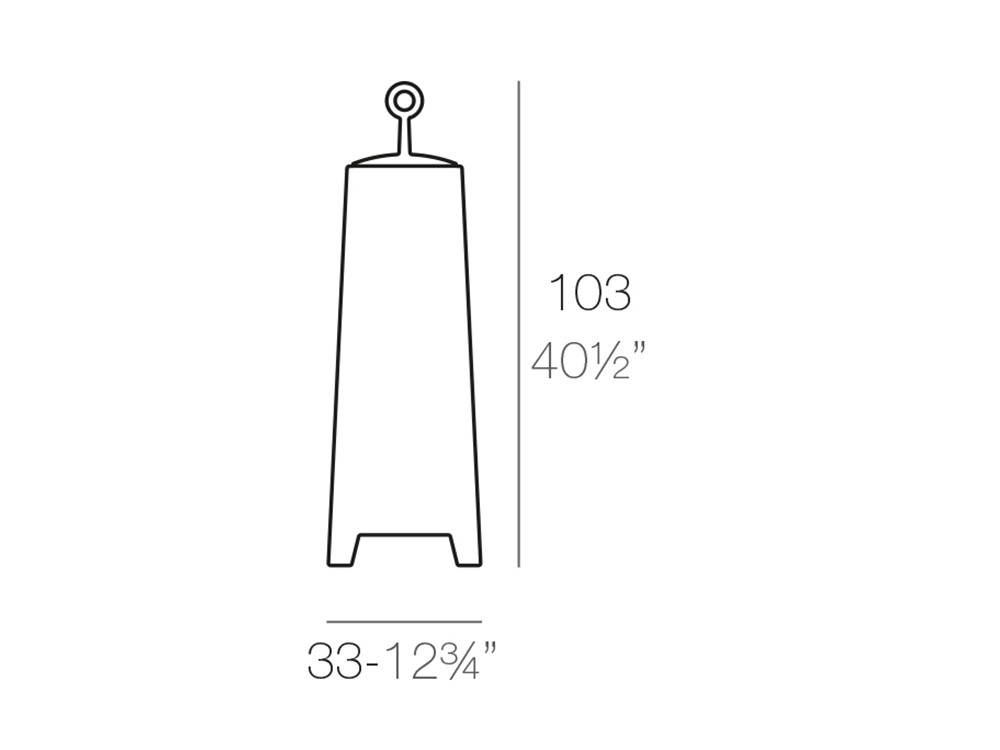 Medidas de la lámpara mora grande de Vondom