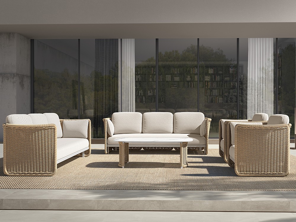 Galatina, el sillón perfecto para relajarte en ambientes exteriores con encanto mediterráneo.