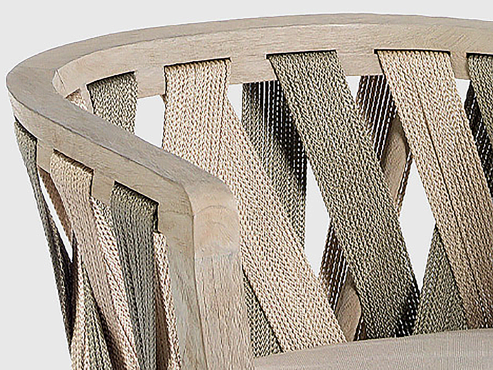 Comodidad y personalidad: el respaldo envolvente y los cojines de la silla Spark de Joenfa.