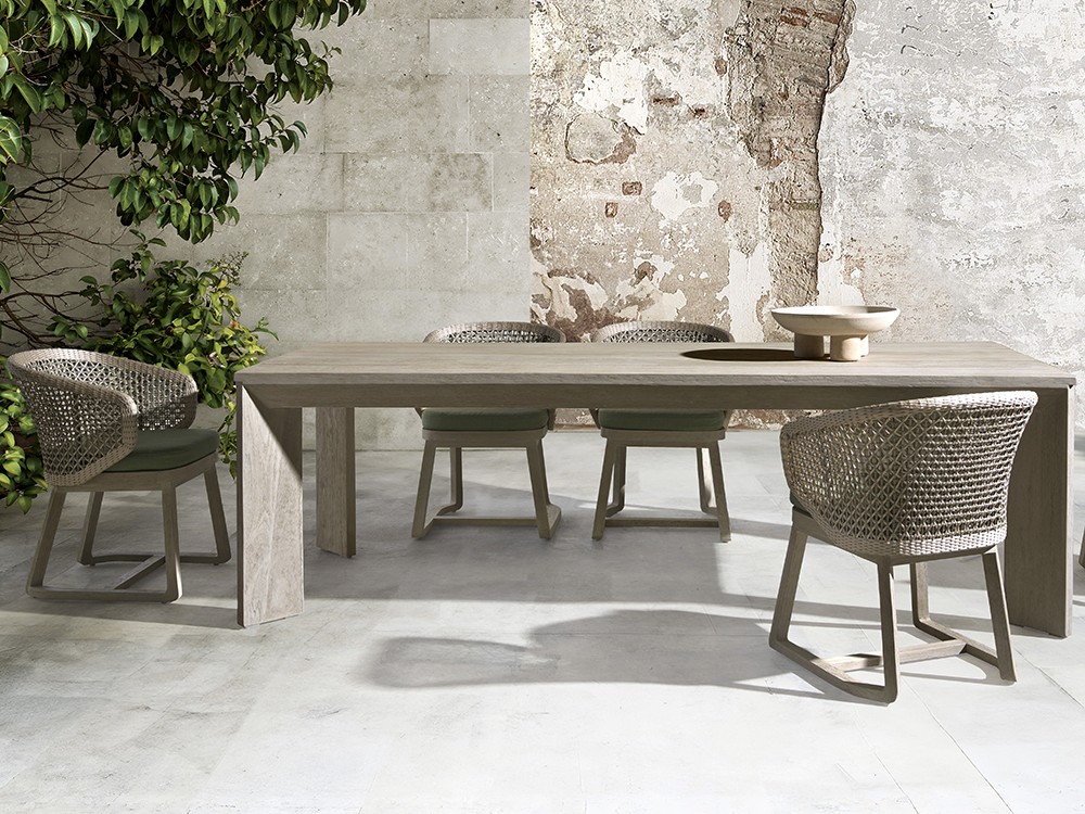 Mesa de comedor Santorini de Joenfa. Ideal para tus reuniones al aire libre