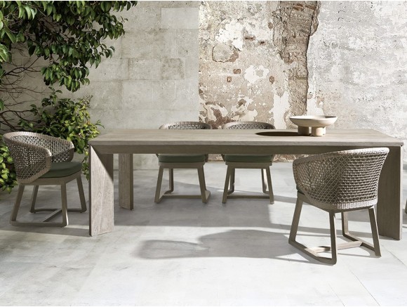 Mesa de comedor Santorini de Joenfa. Ideal para tus reuniones al aire libre