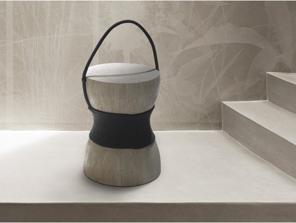 Mesa auxiliar para exterior Santorini de Joenfa