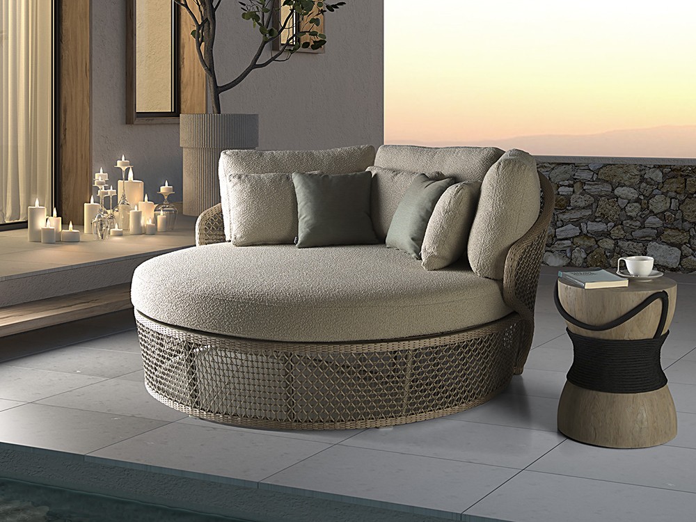 Mesa auxiliar de exterior Santorini