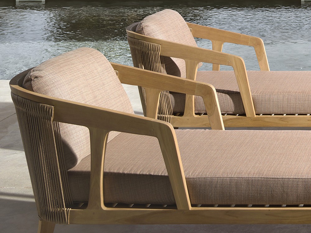 Disfruta del sol. Tumbona Rio con cojines mullidos, perfecta para desconectar