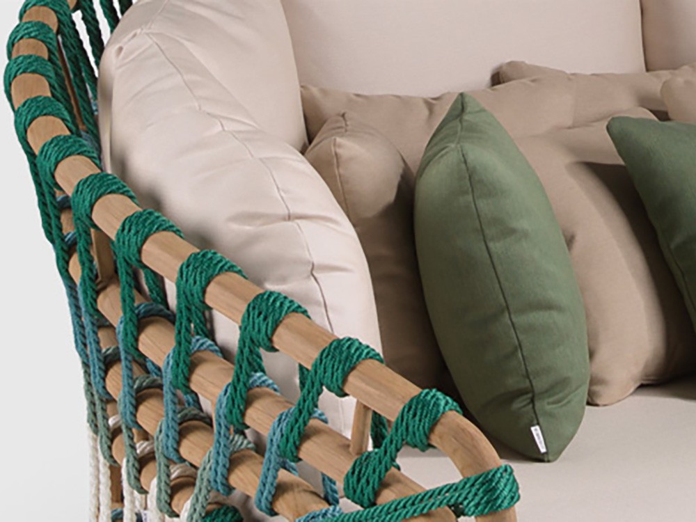 Diseño que abraza: Formas orgánicas y texturas ricas para tu jardín en la Daybed Snake de Joenfa