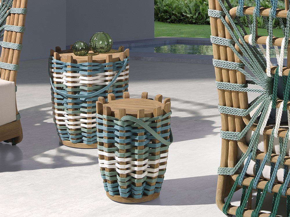 Mesa Auxiliar Snake de Joenfa: Versatilidad y encanto natural en tres medidas