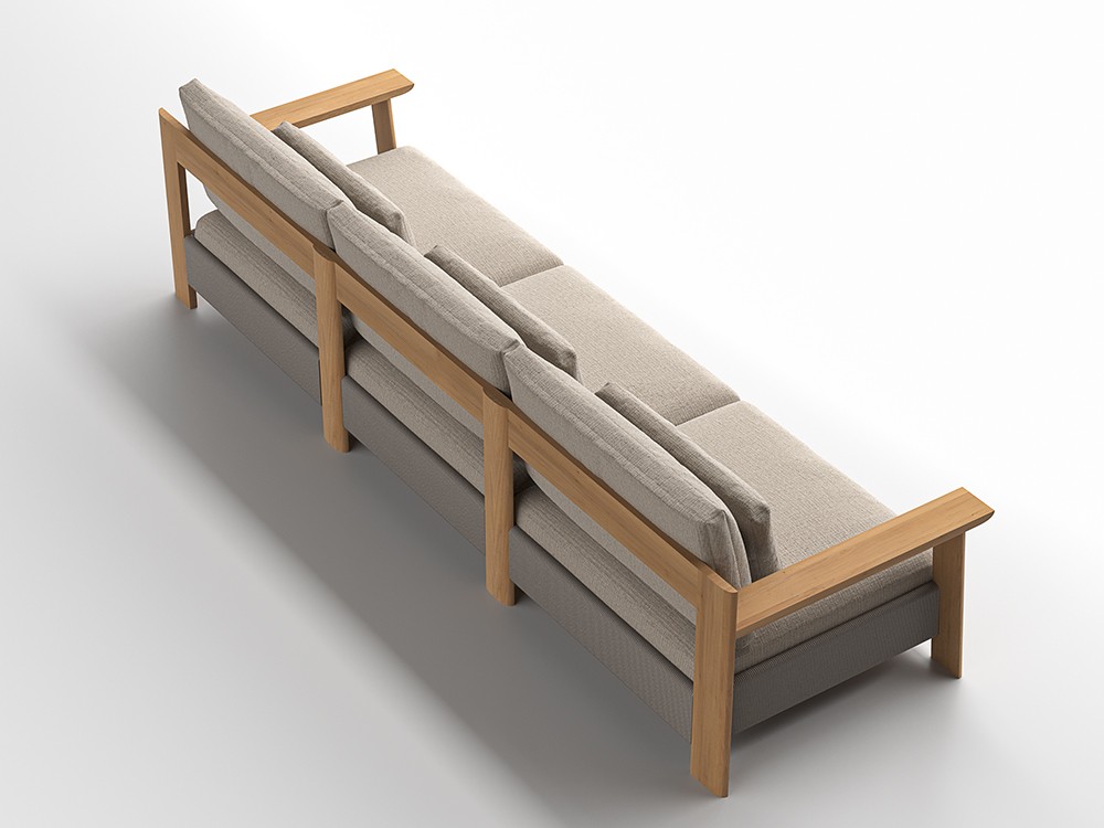 Confort superior en exteriores gracias a sus cojines amplios y tejidos técnicos de calidad.