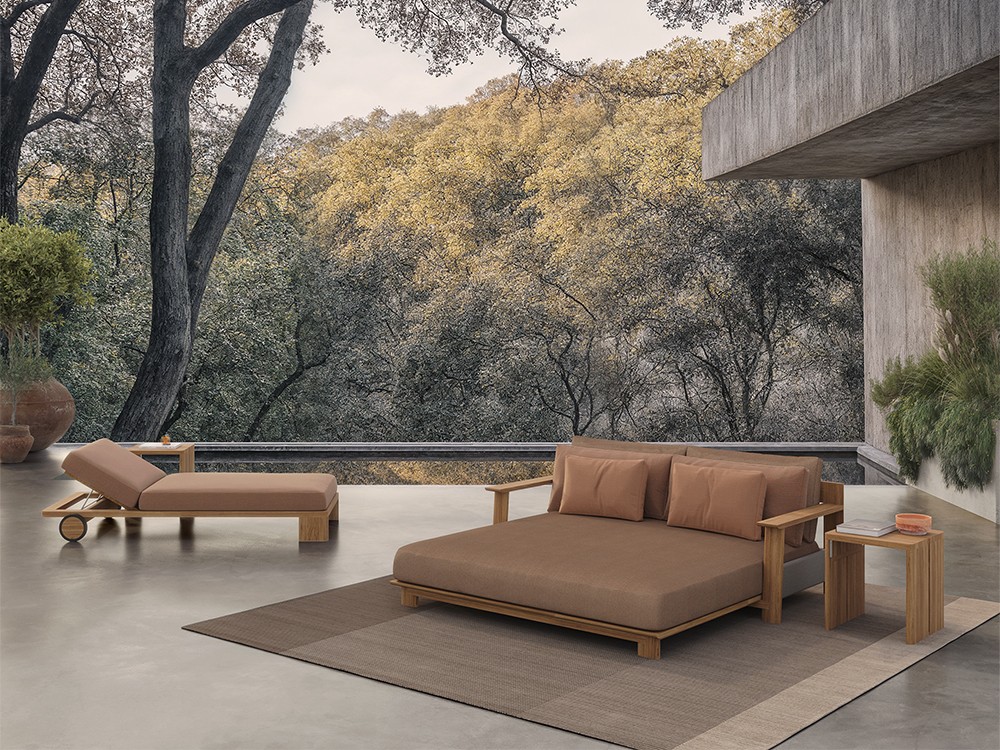Daybed Olma en todo su esplendor. Diseño impecable, materiales premium. Pura elegancia outdoor