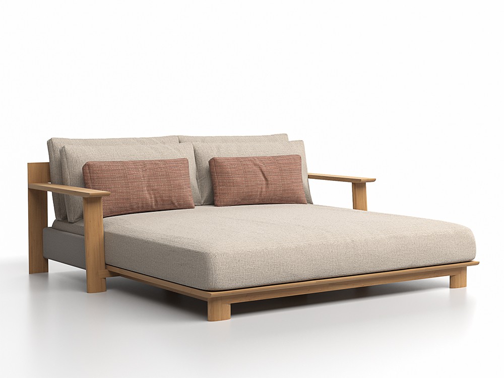 Un oasis de tranquilidad. Daybed Olma de SKLD, la pieza central de tu espacio exterior.