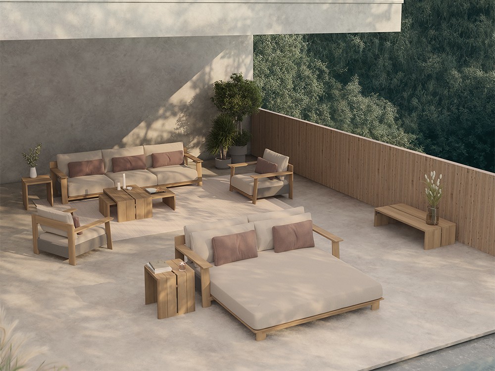 Momentos inolvidables al aire libre con la Daybed Olma. Crea tu ambiente exterior de ensueño