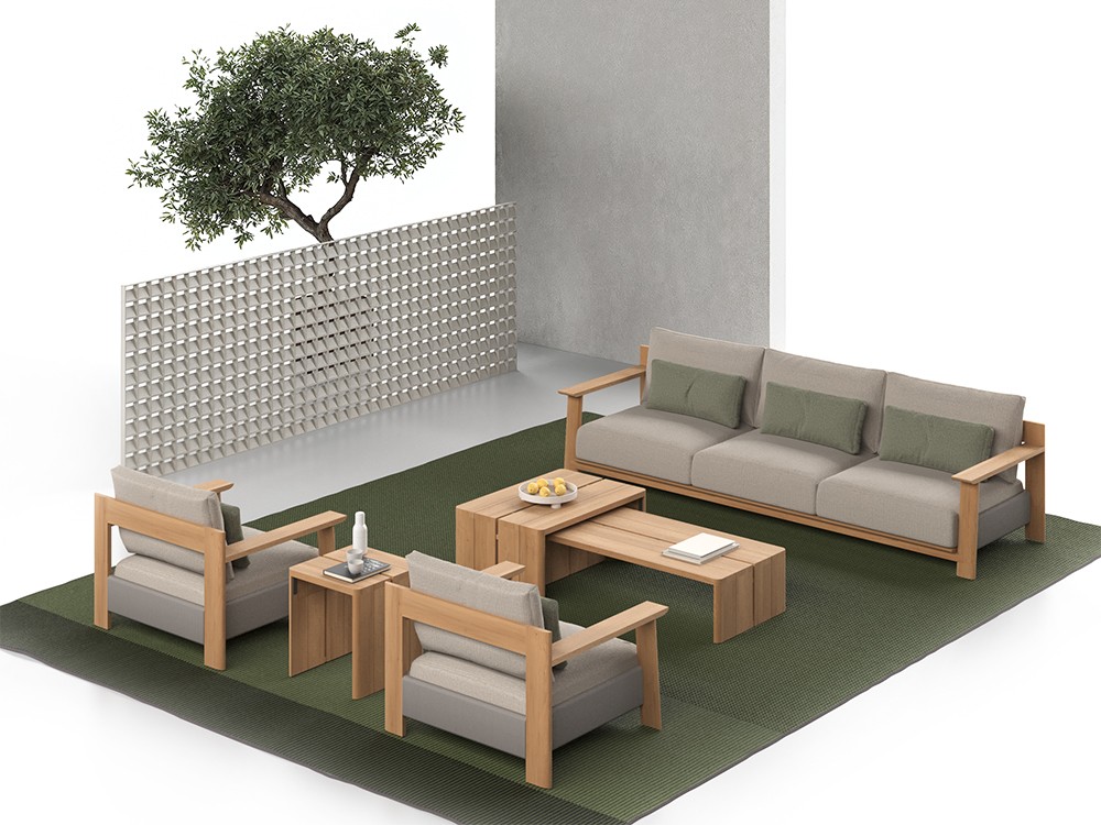 Colección Olma: Armonía en la naturaleza. Teak y diseño se unen para un exterior espectacular.