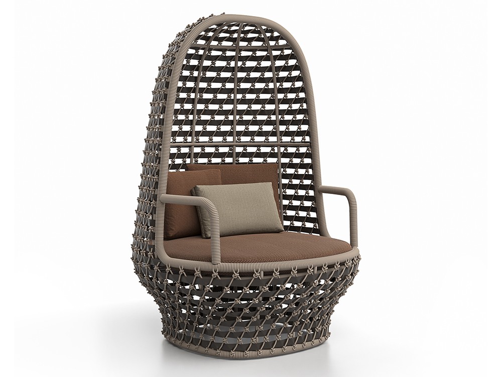 Los cojines se pueden tapizar en tejidos seleccionados Koro Cocoon de SKLD