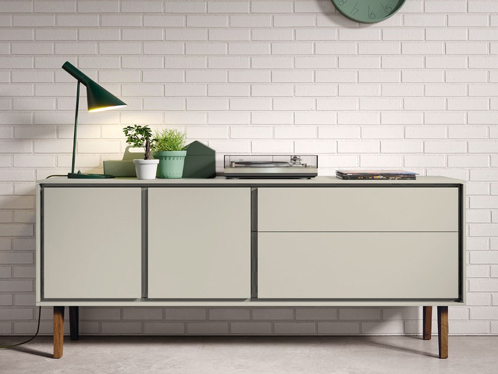 El aparador New Book 19 de Vive puede personalizarse en acabados lacados.