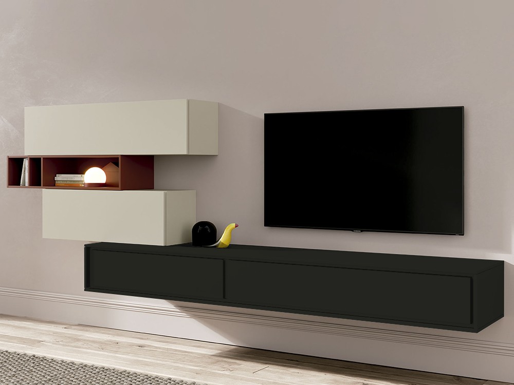 Muebles suspendido para televisión New Book 16 de Vive