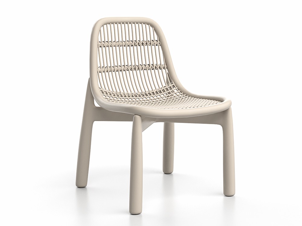 Silla de comedor Serra en aluminio blanco: Diseño puro y resistente para tus espacios exteriores. Estilo que perdura.