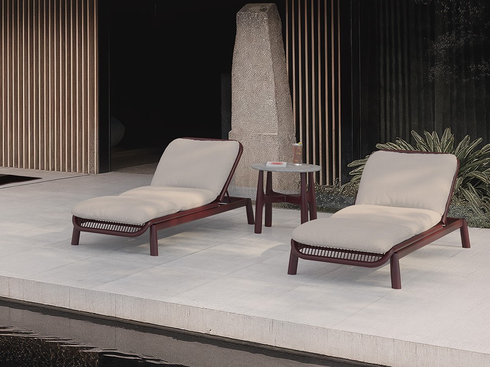 Tumbonas reclinables Serra: Disfruta del sol y la tranquilidad junto a la piscina con el máximo estilo. Perfectas para el relax.