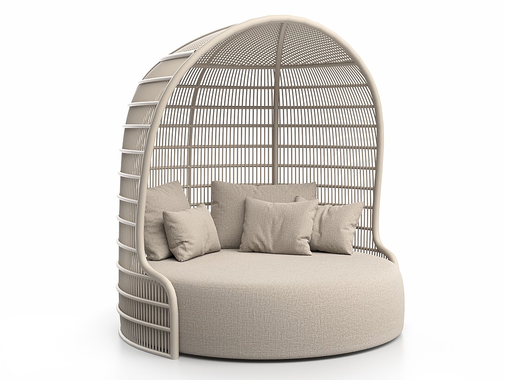 Daybed cubierta Serra blanca: El paraíso personal con vistas infinitas. Confort y diseño exclusivo para tu exterior.