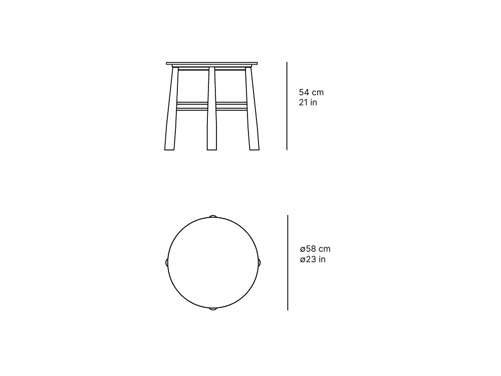 medidas de la mesa auxiliar para exterior Serra de SKLD pequeña