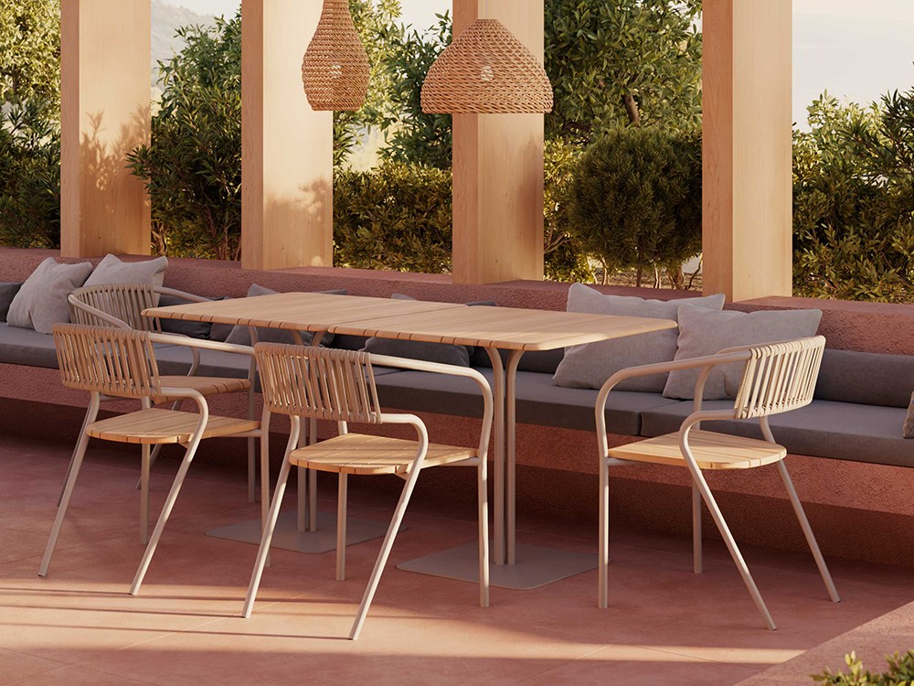 Silla Eki Cuerda: Confort envolvente y diseño único: la silla Eki con respaldo de cuerda trenzada