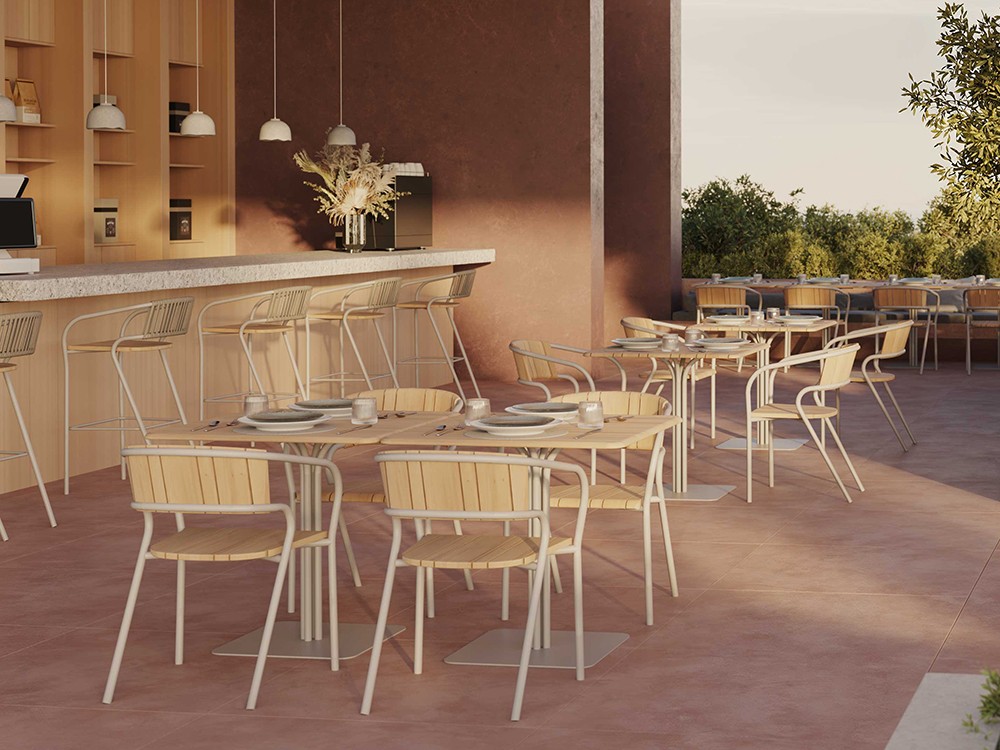 Taburete exterior Eki Cuerda