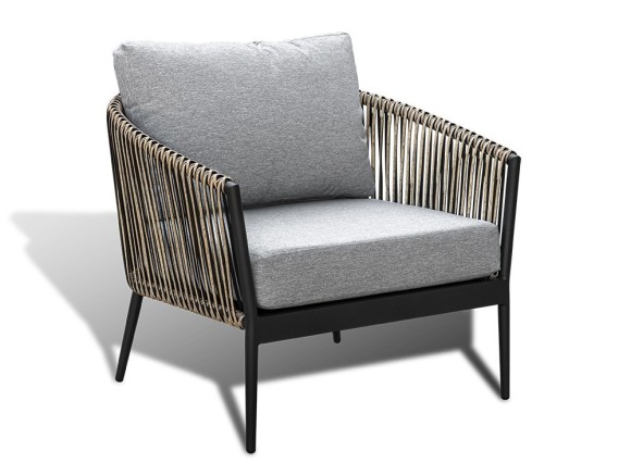 Sillón para exterior de aluminio y fibra sintética Bianca de Joenfa Agua de Mar