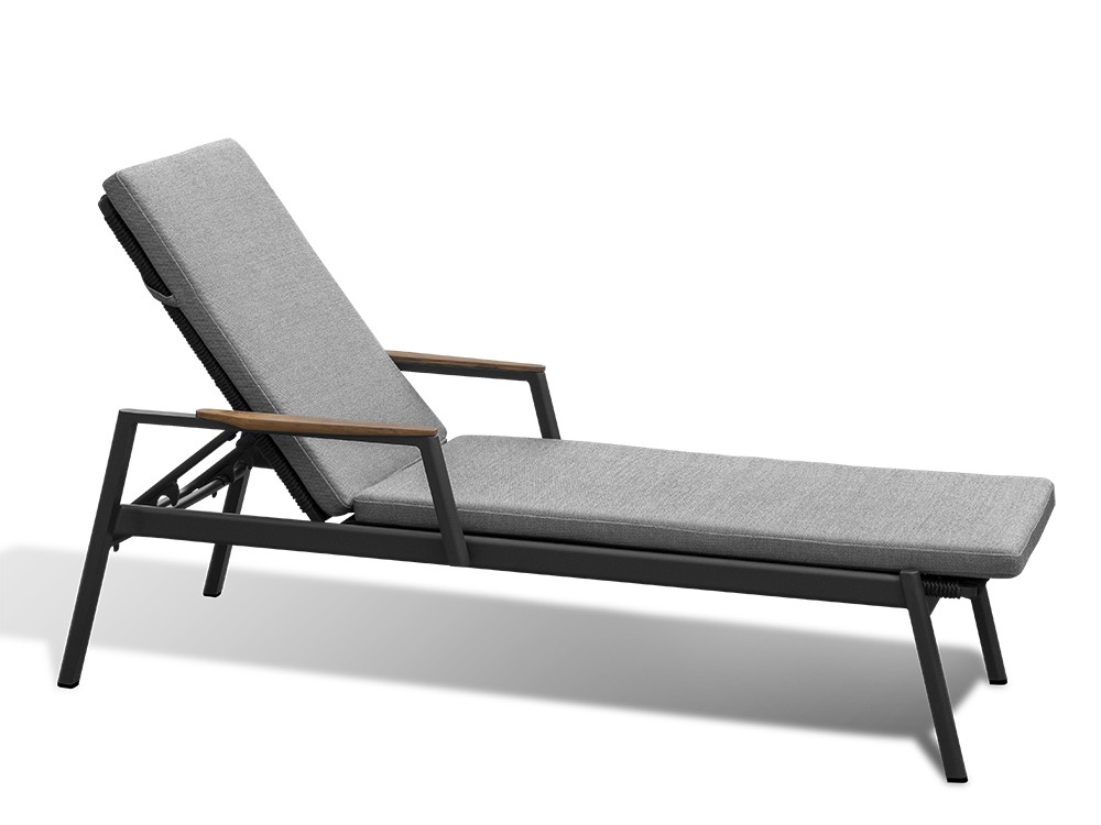 Mesa de comedor Andretta de Joenfa Agua de Mar, extensible con sobre en Grey Sintered Stone.