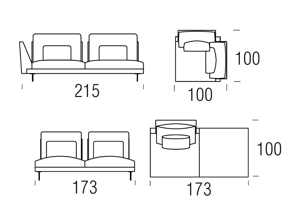 Rinconera modular Wing Beltá & Frajumar